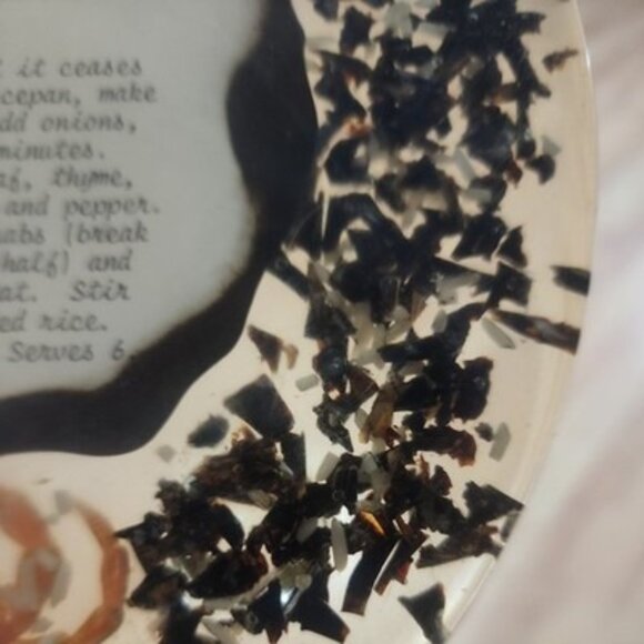 VTG MCM Lucite SEAFOOD GUMBO Recipe Trivet Lagniappe of New Orleans 8inch retro - Picture 4 of 8